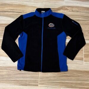 Stadium Athletics Florida Gators Fleece Jacket Mens Medium Full Zip Black Blue